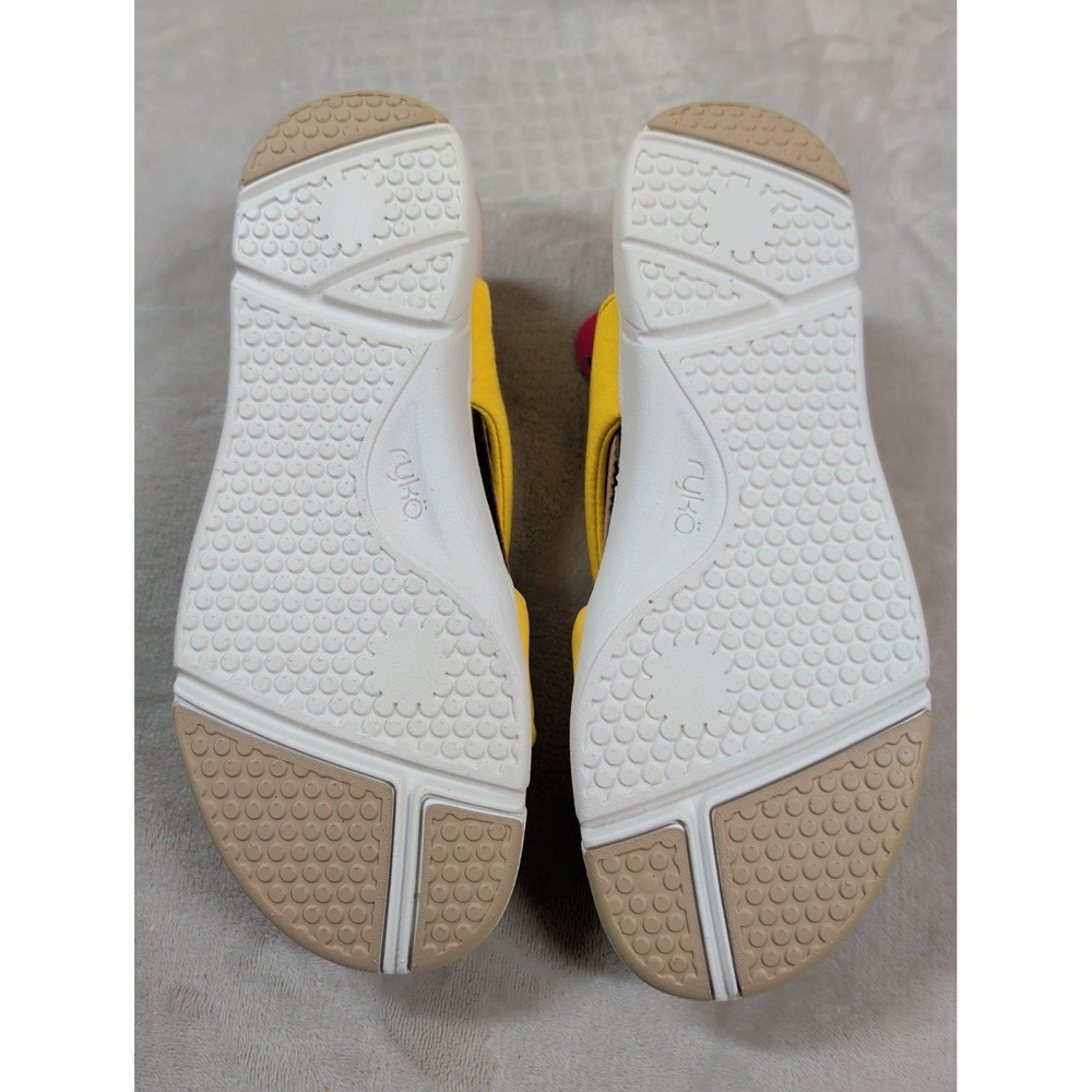 Ryka Womens Yellow Fabric Bow Slingback Sport Sandals NIB - Picture 5 of 10